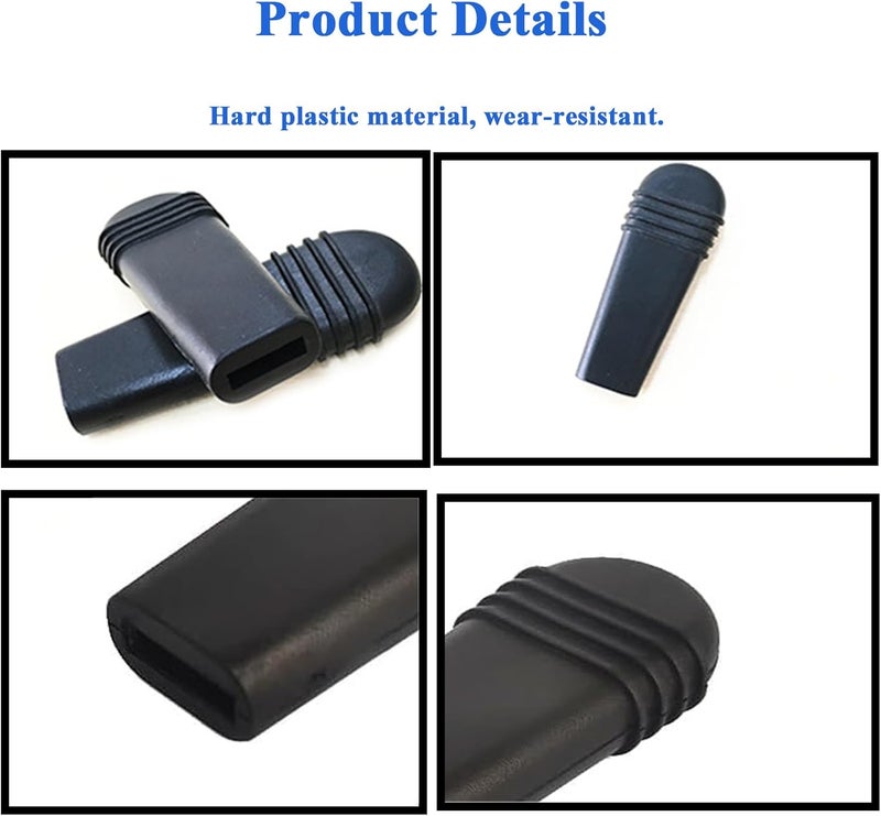 CHYDST 2PCS Replacement of Wheelchair Brake Handle, Brake Grip, Fit 0.55" *0.14" Flat Wheel Lock Grips, Wheelchair Brake Extenders, Replacement Brake Handle Tips, Wheelchair Rollators Walkers Accessories - Image 4